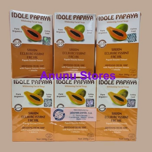 IDOLE Papaya Whitening Facial Soap  - 200g